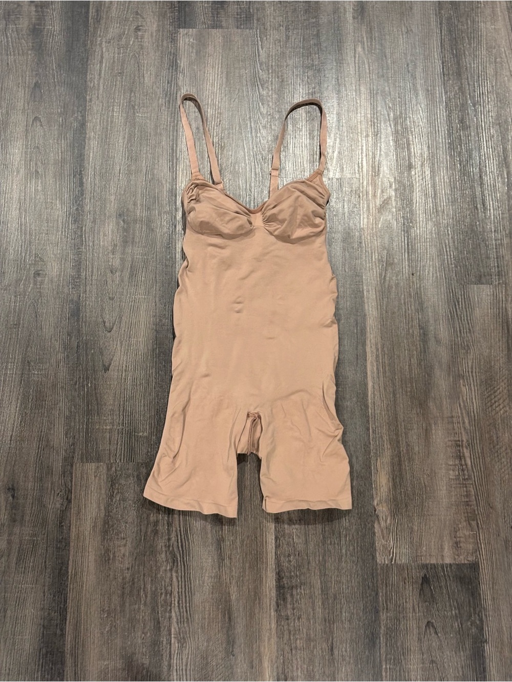 SKIMS Beige Shaping Bodysuit with Adjustable Straps